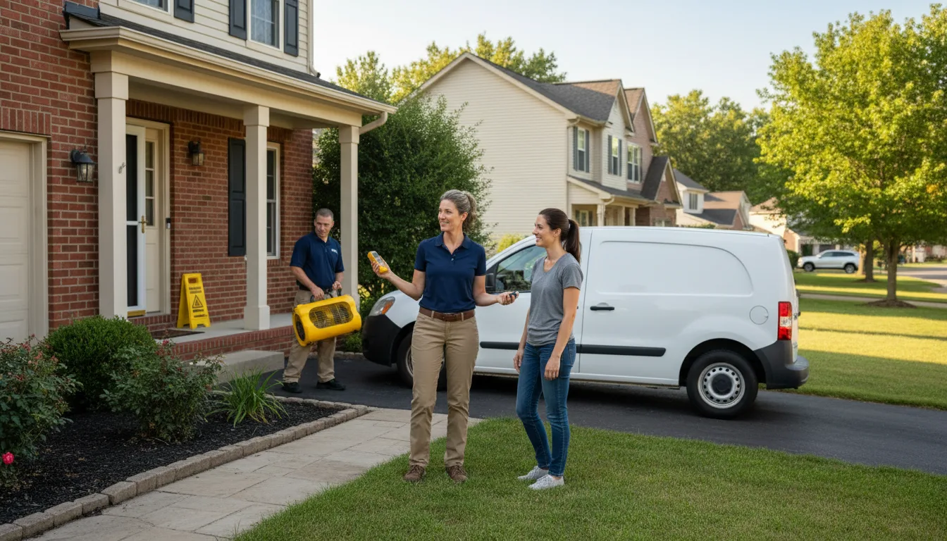 Water restoration image for Water Damage & Restoration Services in Reesville, OH